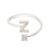 Latelita Initial Ring Silver Z -Latelitla Store initial ring silver z 536094