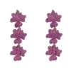 Latelita Jasmine Flower Triple Drop Earrings Rosegold Ruby 2 Latelita Jasmine Flower Triple Drop Earrings Rosegold Ruby -Latelitla Store jasmine flower triple drop earrings rosegold ruby 110825