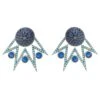 Latelita Jester Ear Jacket Convertible Earrings Blue Gold -Latelitla Store jester ear jacket convertible earrings blue gold 861010
