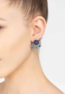 Latelita Jester Ear Jacket Convertible Earrings Blue Silver -Latelitla Store jester ear jacket convertible earrings blue silver 416724