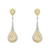 Latelita Lady Jane Pendulum Drop Earrings Silver Moissanite -Latelitla Store lady jane pendulum drop earrings silver moissanite 241978