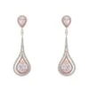 Latelita Lady Jane Pendulum Drop Earrings Silver Morganite -Latelitla Store lady jane pendulum drop earrings silver morganite 583870