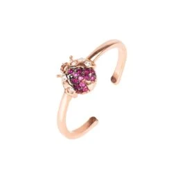 Latelita Ladybird Ring Rosegold