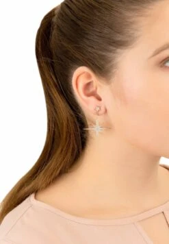 Latelita Large Star Burst Drop Earrings Gold -Latelitla Store large star burst drop earrings gold 694092
