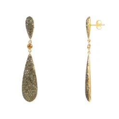 Latelita Coco`S Long Drop Earrings Peridot Green Cz -Latelitla Store latelita cocos long drop earrings peridot green cz 327725