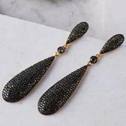 Latelita Coco`S Long Drop Earrings Peridot Green Cz -Latelitla Store latelita cocos long drop earrings peridot green cz 946195