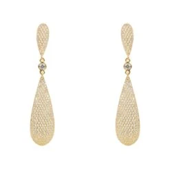 Latelita Long Drop Earrings Gold