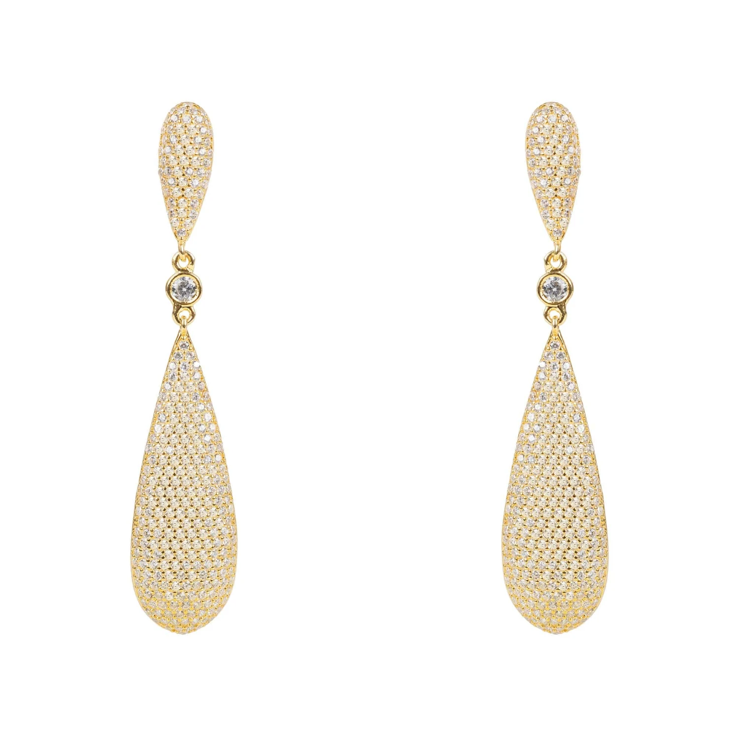 Latelita Long Drop Earrings Gold 3 Latelita Long Drop Earrings Gold