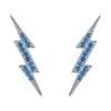 Latelita Lightning Bolt Stud Earrings Blue Silver 1 Latelita Lightning Bolt Stud Earrings Blue Silver -Latelitla Store lightning bolt stud earrings blue silver 656571