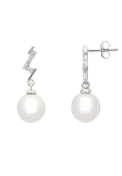 Latelita Lightning Flash Pearl Drop Earrings Silver 8 Latelita Lightning Flash Pearl Drop Earrings Silver -Latelitla Store lightning flash pearl drop earrings silver 117929