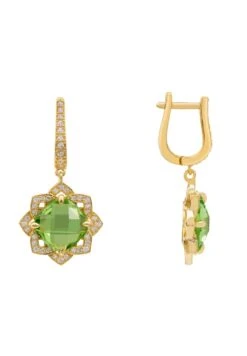 Latelita Lilian Flower Gemstone Earrings Gold Peridot 8 Latelita Lilian Flower Gemstone Earrings Gold Peridot -Latelitla Store lilian flower gemstone earrings gold peridot 598674
