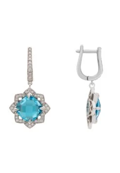 Latelita Lilian Flower Gemstone Earrings Silver Blue Topaz 8 Latelita Lilian Flower Gemstone Earrings Silver Blue Topaz -Latelitla Store lilian flower gemstone earrings silver blue topaz 439373