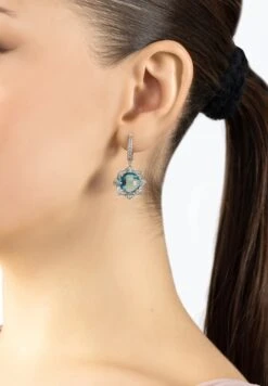 Latelita Lilian Flower Gemstone Earrings Silver Blue Topaz 7 Latelita Lilian Flower Gemstone Earrings Silver Blue Topaz -Latelitla Store lilian flower gemstone earrings silver blue topaz 988215