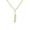 Latelita Love Pendant Necklace Gold -Latelitla Store love pendant necklace gold 469019