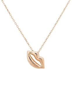 Latelita Luscious Lips Pendant Necklace Rosegold