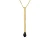 Latelita Matchstick Pendant Necklace Gold -Latelitla Store matchstick pendant necklace gold 335785