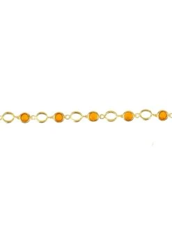 Latelita Milan Link Gemstone Bracelet Gold Citrine 11 Latelita Milan Link Gemstone Bracelet Gold Citrine -Latelitla Store milan link gemstone bracelet gold citrine 654301