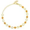 Latelita Milan Link Gemstone Bracelet Gold Citrine -Latelitla Store milan link gemstone bracelet gold citrine 821336