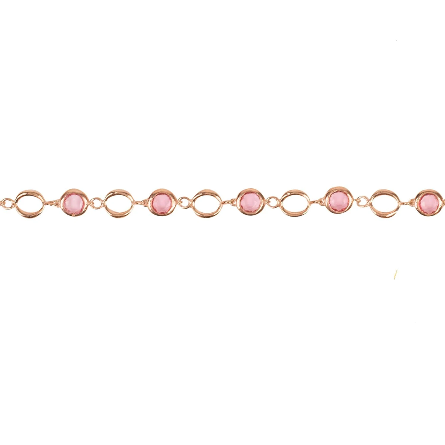 Latelita Milan Link Gemstone Bracelet Rose Gold Pink Tourmaline 6 Latelita Milan Link Gemstone Bracelet Rose Gold Pink Tourmaline - Image 4