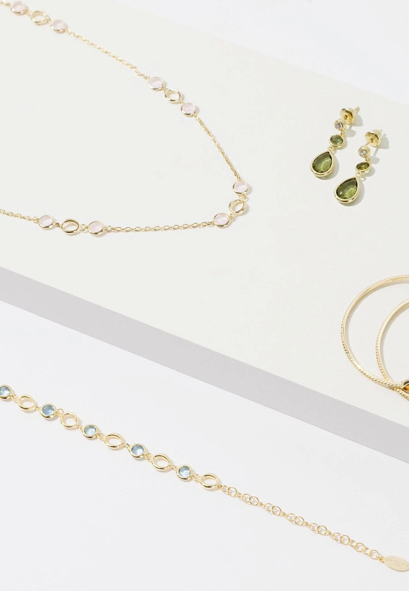 Latelita Milan Link Gemstone Bracelet Rose Gold Pink Tourmaline 7 Latelita Milan Link Gemstone Bracelet Rose Gold Pink Tourmaline - Image 5