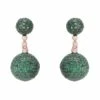 Latelita Monaco Sphere Drop Earrings Rosegold Emerald Green Cz 1 Latelita Monaco Sphere Drop Earrings Rosegold Emerald Green Cz -Latelitla Store monaco sphere drop earrings rosegold emerald green cz 902238