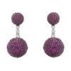 Latelita Monaco Sphere Drop Earrings Silver Ruby Pink Cz -Latelitla Store monaco sphere drop earrings silver ruby pink cz 550023