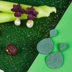 Latelita Monte Carlo Earrings Aqua Blue Silver -Latelitla Store monte carlo earrings aqua blue silver 633479