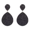 Latelita Monte Carlo Earrings Gold Black Zircon -Latelitla Store monte carlo earrings gold black zircon 630306