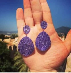 Latelita Monte Carlo Earrings Rosegold Amethyst Zircon -Latelitla Store monte carlo earrings rosegold amethyst zircon 653132