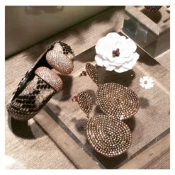 Latelita Monte Carlo Earrings Rosegold Champagne -Latelitla Store monte carlo earrings rosegold champagne 446750