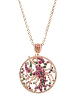 Latelita My Lobster Pendant Necklace Rosegold Pink
