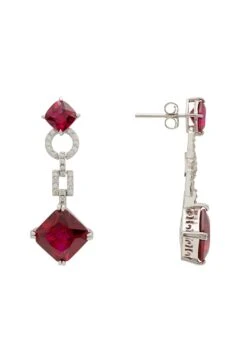 Latelita Noor Ruby Drop Earrings Silver 8 Latelita Noor Ruby Drop Earrings Silver -Latelitla Store noor ruby drop earrings silver 958144