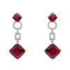 Latelita Noor Ruby Drop Earrings Silver -Latelitla Store noor ruby drop earrings silver 968028