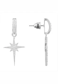 Latelita North Star Burst Small Drop Earrings Silver -Latelitla Store north star burst small drop earrings silver 224406