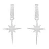 Latelita North Star Burst Small Drop Earrings Silver 1 Latelita North Star Burst Small Drop Earrings Silver -Latelitla Store north star burst small drop earrings silver 836574