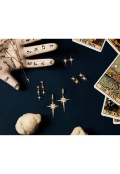 Latelita North Star Small Stud Earrings Silver -Latelitla Store north star small stud earrings silver 739740