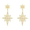 Latelita Northern Star Drop Earrings Gold -Latelitla Store northern star drop earrings gold 835491