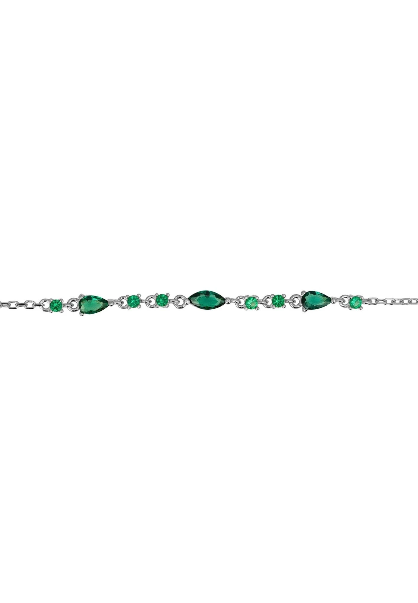 Latelita Olivia Bracelet Emerald Green Silver 3 Latelita Olivia Bracelet Emerald Green Silver - Image 2