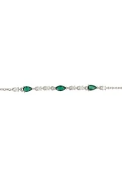 Latelita Olivia Gemstone Bracelets Silver Emerald & White Cz -Latelitla Store olivia gemstone bracelets silver emerald white cz 734454