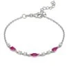 Latelita Olivia Gemstone Bracelets Silver Ruby & White Cz -Latelitla Store olivia gemstone bracelets silver ruby white cz 859746