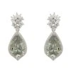 Latelita Olivia Teardrop Crystal Drop Earrings Peridot Green Silver -Latelitla Store olivia teardrop crystal drop earrings peridot green silver 387421