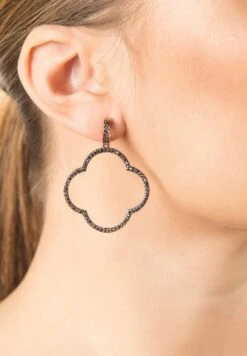 Latelita Open Clover Large Drop Earrings Chocolate Rosegold 8 Latelita Open Clover Large Drop Earrings Chocolate Rosegold -Latelitla Store open clover large drop earrings chocolate rosegold 993106