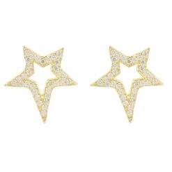 Latelita Open Star Stud Earrings