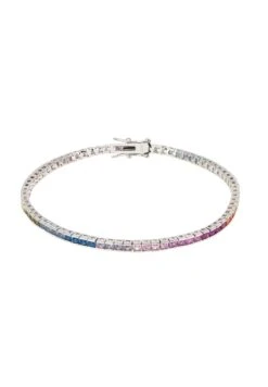 Latelita Over The Rainbow Tennis Bracelet Silver