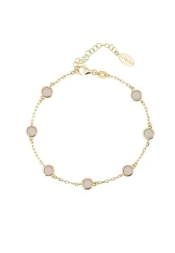 Latelita Palermo Bracelet Gold Rose Quartz