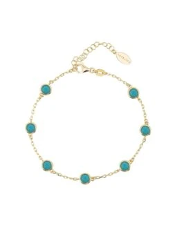 Latelita Palermo Bracelet Gold Turquoise