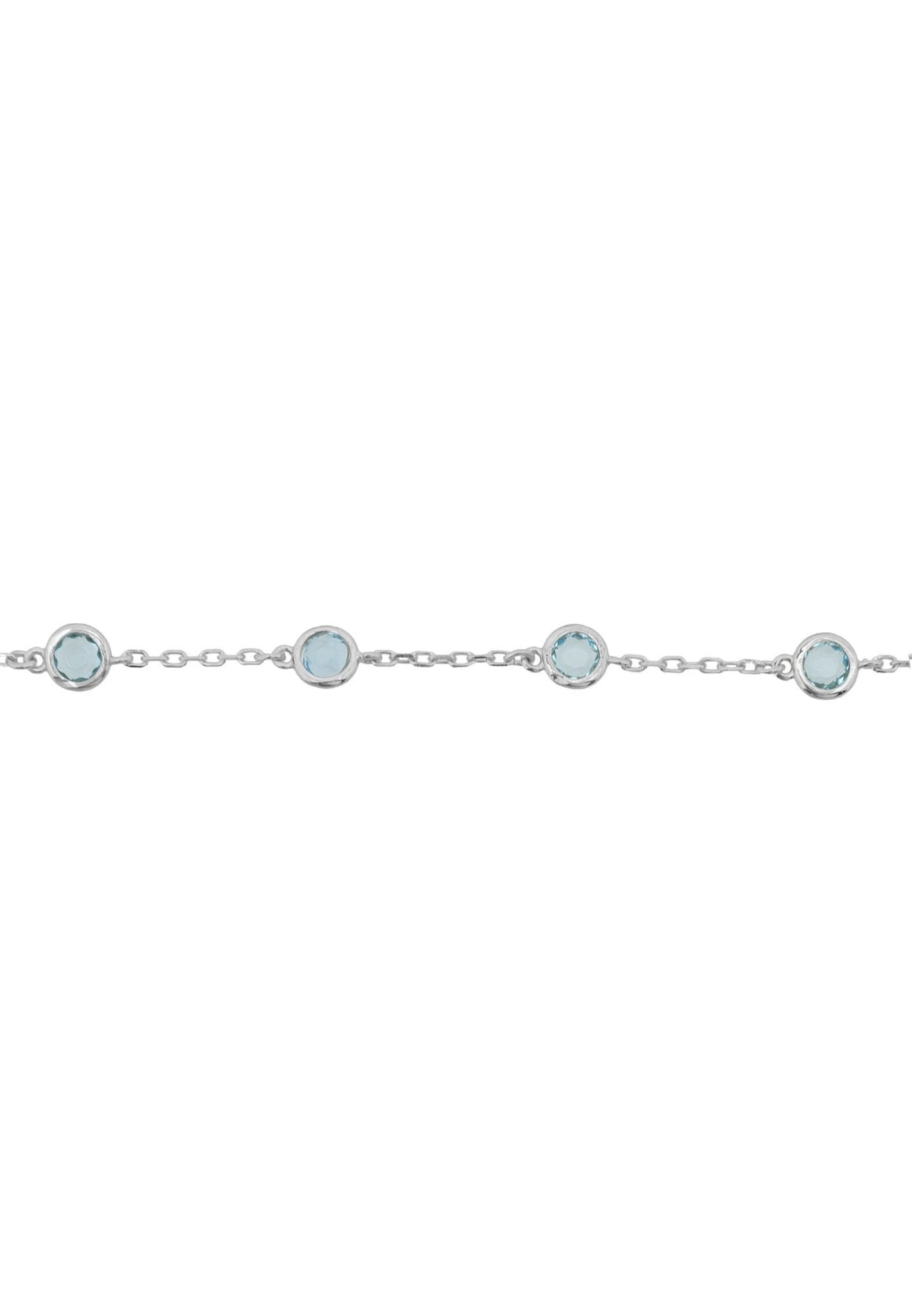 Latelita Palermo Bracelet Silver Blue Topaz 5 Latelita Palermo Bracelet Silver Blue Topaz - Image 3