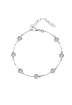 Latelita Palermo Bracelet Silver Blue Topaz