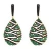 Latelita Panama Earrings Green & Black Gold 2 Latelita Panama Earrings Green & Black Gold -Latelitla Store panama earrings green black gold 607857