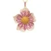 Latelita Pansy Flower Pink Necklace Gold -Latelitla Store pansy flower pink necklace gold 751410